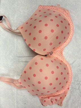 Victoria's Secret Pink Polka Dot Push-Up Bra